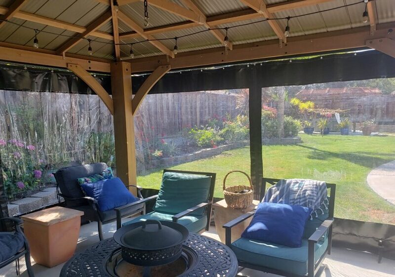 clear vinylgazebo enclosure