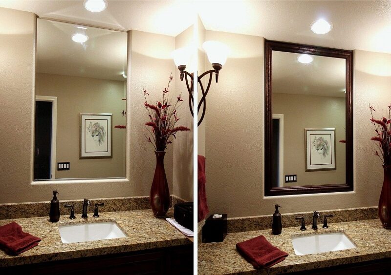 custom mirror frame kits